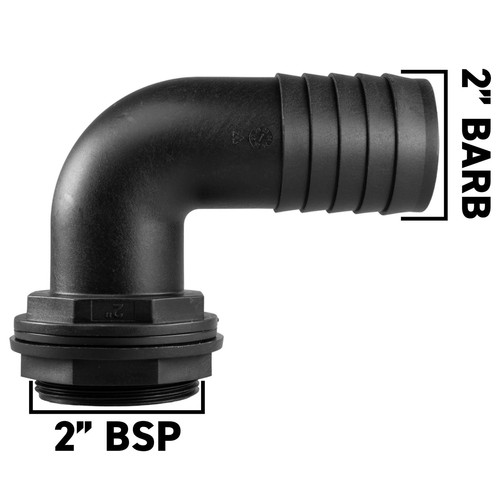 Elbow hosetail connector - hosetail,