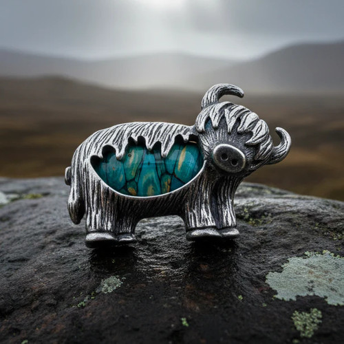 Heathergems brooch scotland - heathergems,