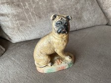 Antique C1870 German Pug Dog Figure 16cm