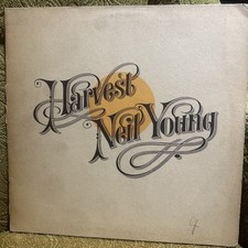 NEIL YOUNG - HARVEST (1972 LP) EARLY GERMAN REISSUE with Lyrics Insert