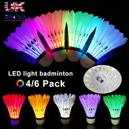 Glow the dark led badminton - dark,
