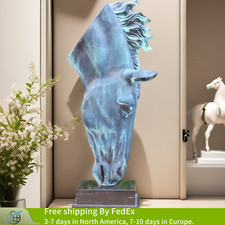 22" Bronze Horse Head