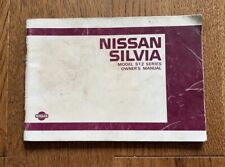 Nissan S12 Silvia Owners Handbook