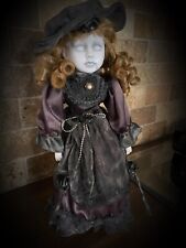 OOAK Gothic Creepy Horror Halloween Porcelain Doll