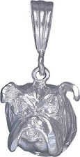 Sterling Silver Bulldog Charm