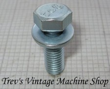 M7 hex bolts with captive washers, zinc plated steel BZP, 20mm long, Qty 4-20