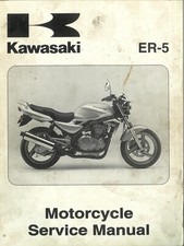 Kawasaki Motorcycle Motorbike ER-5 (ER500-C1 & D1) 2001 Service Workshop Manual