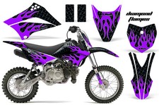 Dirtbike Graphic Stickers + #PLT Decals for Kawasaki KLX110 2010-2024 DFLAM PU K