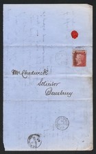 GB QV March 1865 Part Entire