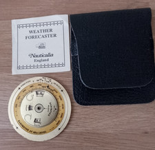Nauticalia Pocket Weather Forecaster in Black Leather Wallet with Instructions