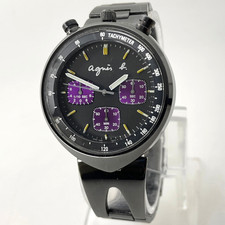 AGNES B Bullhead Watch black