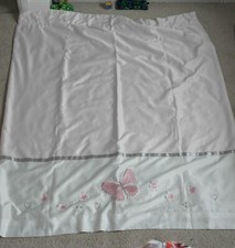 A Set of Next Pink Girls Butterflies Blackout Curtains Never Used 46" x 54"