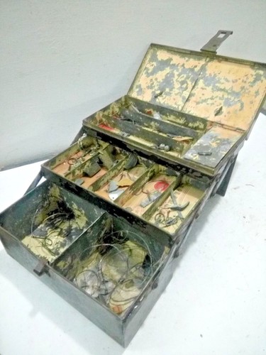 Old vintage fish tackle - old,