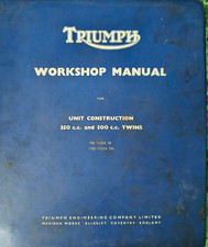 Triumph Unit Construction 350 & 500cc Twins Workshop Manual Tiger 90/100 
