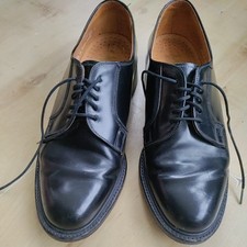 Loake 771B Black Full Leather Derby Shoes,  size 7 