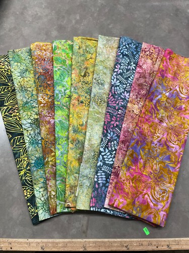 Yds batik fabric - 8, bundle