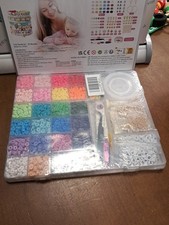 6100Pcs Clay Beads Bracelet Making Kit Round Flat Beads Polymer Clay Beads Set