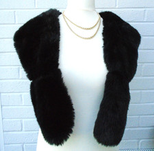 Vintage 1940,s style faux fur stole / scarf  58" long fully lined