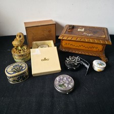 Joblot Of Trinket Boxes And