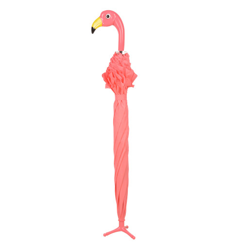Flamingo umbrella pink - pink, frilly