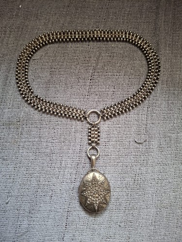Victorian silver collar - victorian,