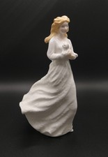 Royal Doulton Figurine Loving You Bone China White Dress Cat 1991