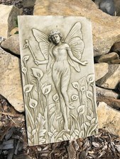 Lily Lady Stone Plaque Statue
