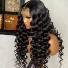 Loose Deep Wave 13x6 HD Lace Frontal Human Hair Wig Brazilian Curly Wigs 13x4