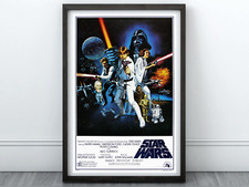 STAR WARS VINTAGE SKYWALKER MOVIE FILM POSTER PRINT A5 A4 A3 A2 A1 A0