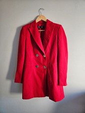 Zara Womens Red 'Rode' Long Blazer