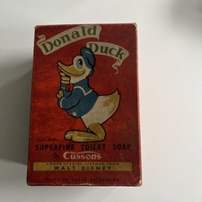 1950's Boxed Cussons Novelty Donald Duck Soap Box - no soap