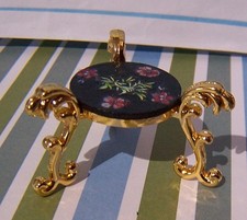 DOLLS HOUSE, TABLE, 16TH, COFFEE, ORIENTAL, GOLD, METAL, DRAGON, UNIQUE, BAMBOO