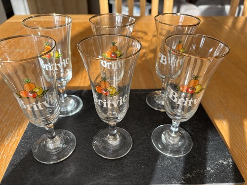 Britvic vintage glasses 6 - britvic,