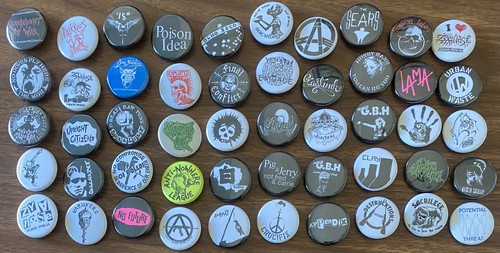 Punk pin lot hardcore - punk,