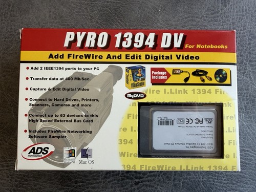 Ads pyro 1394 pcmcia - 1394, dv
