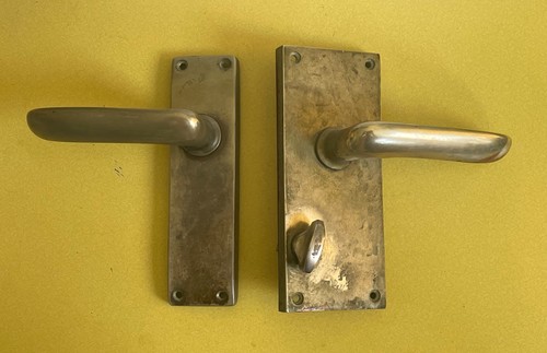 Vintage brass door - brass, handles