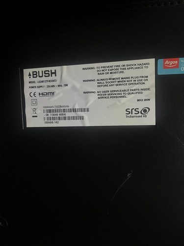 Bush led40127fhdcntd parts - led40127fhdcntd,