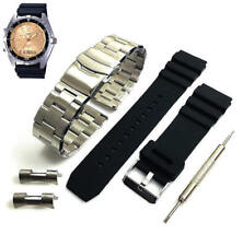 Steel & Silicone Replacement Watch Band Fits Casio AMW-320 AMW320D-9EV