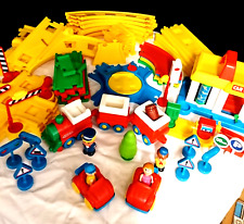 HUGE ELC Town, Road, Car, Motorised Train Set, Track, Figure Bundle