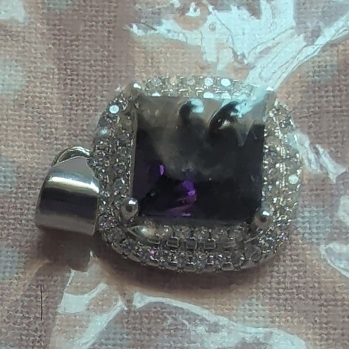 Gra purple amethyst square - amethyst,