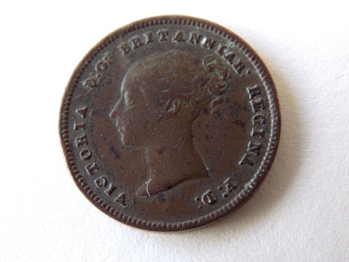 1844 half farthing victoria - half,