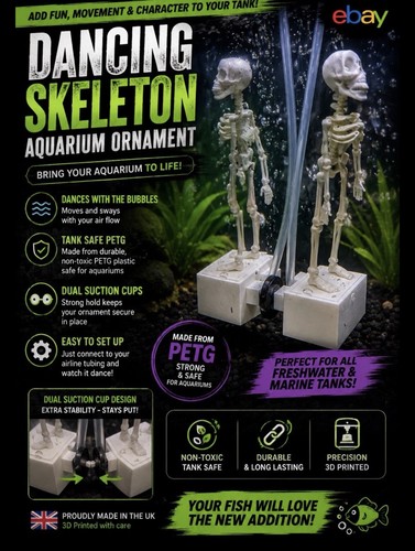 Dancing skeleton aquarium - dancing,