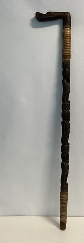 African snake head wooden - african,