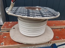 6mm Twin and Earth Old Colours Cable, Red & Black white Sheath 25 meters 