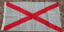 Vintage 1970s Northern Ireland St Patrick Saltire Cotton Flag 86cm x 46cm