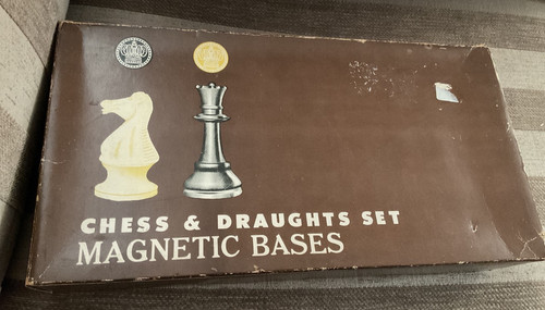 Vintage chess draughts - draughts, set