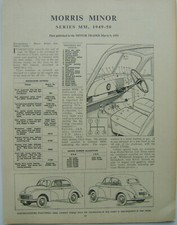 Morris Minor Series MM 1949-50