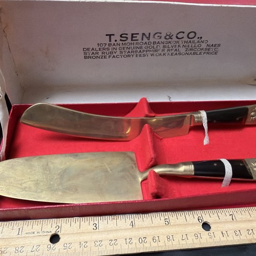 Vintage thai bronze cutlery - vintage,
