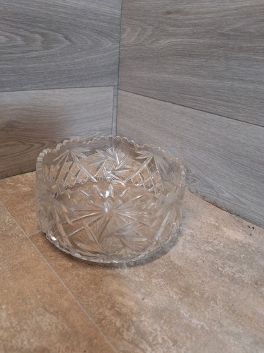 Vintage cut glass lead - cut, crystal