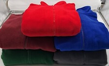 Full Zip Fleece Tops Different Colours Available Size S to 3XL By Deluxe